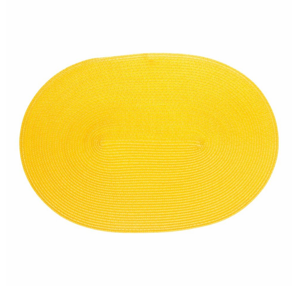 Platzset, Oval 45 x 31 cm Gelb, Continenta von Continenta