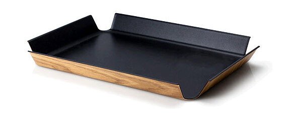 Tablett 45x34 cm schwarz metallic rutschfest Tablett 45x34 cm schwarz metallic rutschfest von Continenta