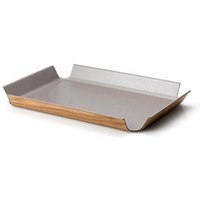 Continenta Tablett 41x29,5 cm taupe metallic rutschfest von Continenta