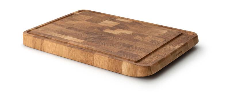 Tranchierbrett 42x29x3 cm Eiche Stirnholz von Continenta