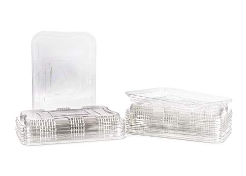 Contital PET-Deckel PL222500 für Aluminiumbehälter 6 Portionen – 40 Stück von Contital
