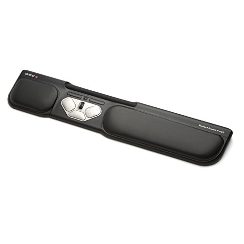 Contour RollerMouse Pro 3 | Ergonomische Maus | Für Rechts- und Linkshänder | Kabelgebundene Computermaus mit Handauflage | 8 Tasten | 2400 DPI | Für Windows und Mac von Contour