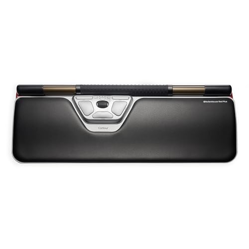 Contour Design RollerMouse Red Plus - Ergonomische Maus mit erweiterter Handgelenkstütze aus Memory-Schaum, Ideal für RSI und Karpaltunnel, Beidhändige kabellose Maus für PC, Mac & Laptop Contour Design RollerMouse Red Plus - Ergonomische Maus mit erweiterter Handgelenkstütze aus Memory-Schaum, Ideal für RSI und Karpaltunnel, Beidhändige kabellose Maus für PC, Mac & Laptop von Contour