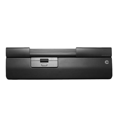 Contour SliderMouse Pro | Kabellose | Schlanke Handballenauflage | Ergonomische PC Maus | Kabelgebunden | Schmerzlinderung | 6 programmierbare Tasten | 2800 DPI | Für Windows & macOS | Veganem Leder von Contour