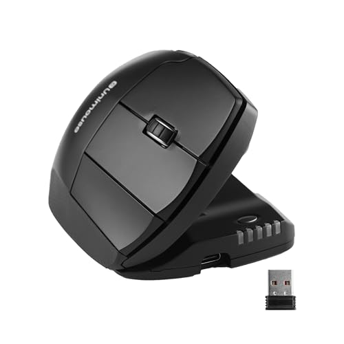 Contour Unimouse Ergonomische Vertikal-Maus - einstellbarer Winkel von 35°-70°, anpassbare Daumenauflage, wiederaufladbarer Akku, 6 programmierbare Tasten, ideal für ganztägigen Komfort bei der Arbeit Contour Unimouse Ergonomische Vertikal-Maus - einstellbarer Winkel von 35°-70°, anpassbare Daumenauflage, wiederaufladbarer Akku, 6 programmierbare Tasten, ideal für ganztägigen Komfort bei der Arbeit von Contour