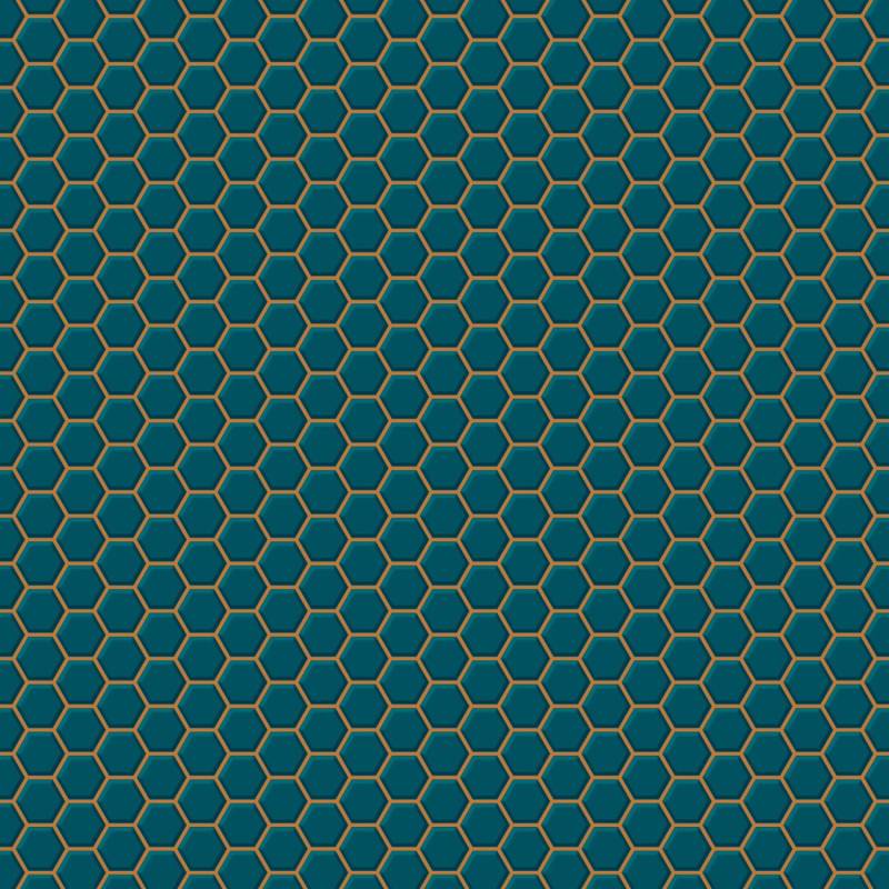 Contour Vliestapete Hegagon Lattice Teal 10,05 x 0,52 m von Contour