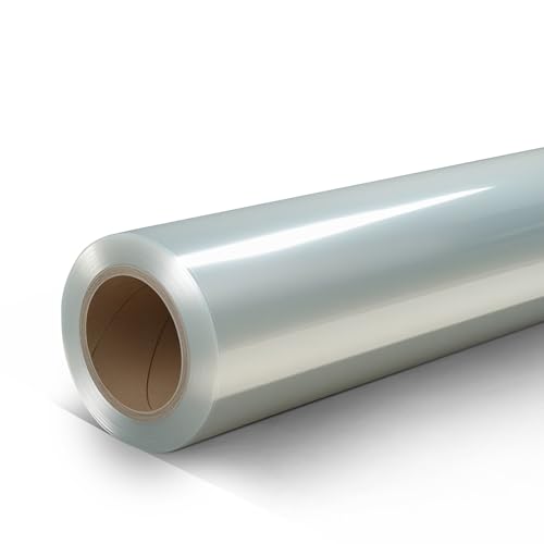Contra Tech Glasschutzfolie transparent – 50 m Rolle | Selbstklebende Oberflächenschutzfolie für Glas, Fenster, Spiegel – rückstandsfrei, UV-beständig, 50 μm (transparent, 250mm) von Contra Tech