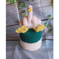 Mittelfinger Ente Gans Klopapierhut von Contra0815