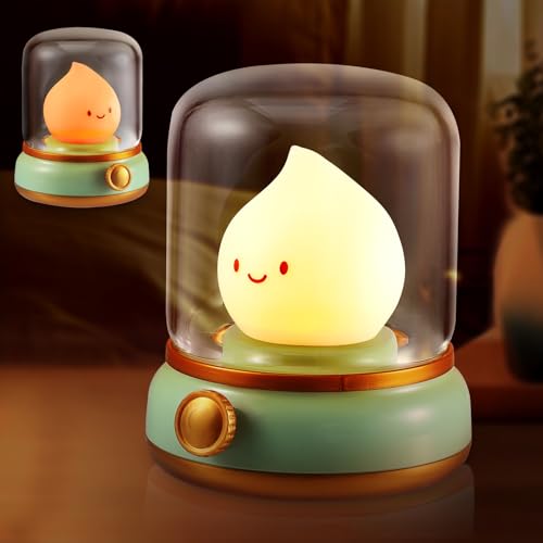 Contraxump Nachtlicht Kinder mit Akku & Timer - Süßes Nachtlampe Kinder Stillen, Touch Dimmbar Tragbar LED Nachtlicht Akku Kinder Schlafzimmer Lampe, USB Wiederaufladbar von Contraxump