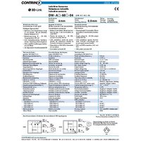 Contrinex Induktiver Sensor 4mm bündig PNP DW-AV-603-04-236 von Contrinex