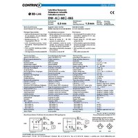 Contrinex Induktiver Sensor M8 nicht bündig PNP DW-AD-613-M8-245 von Contrinex