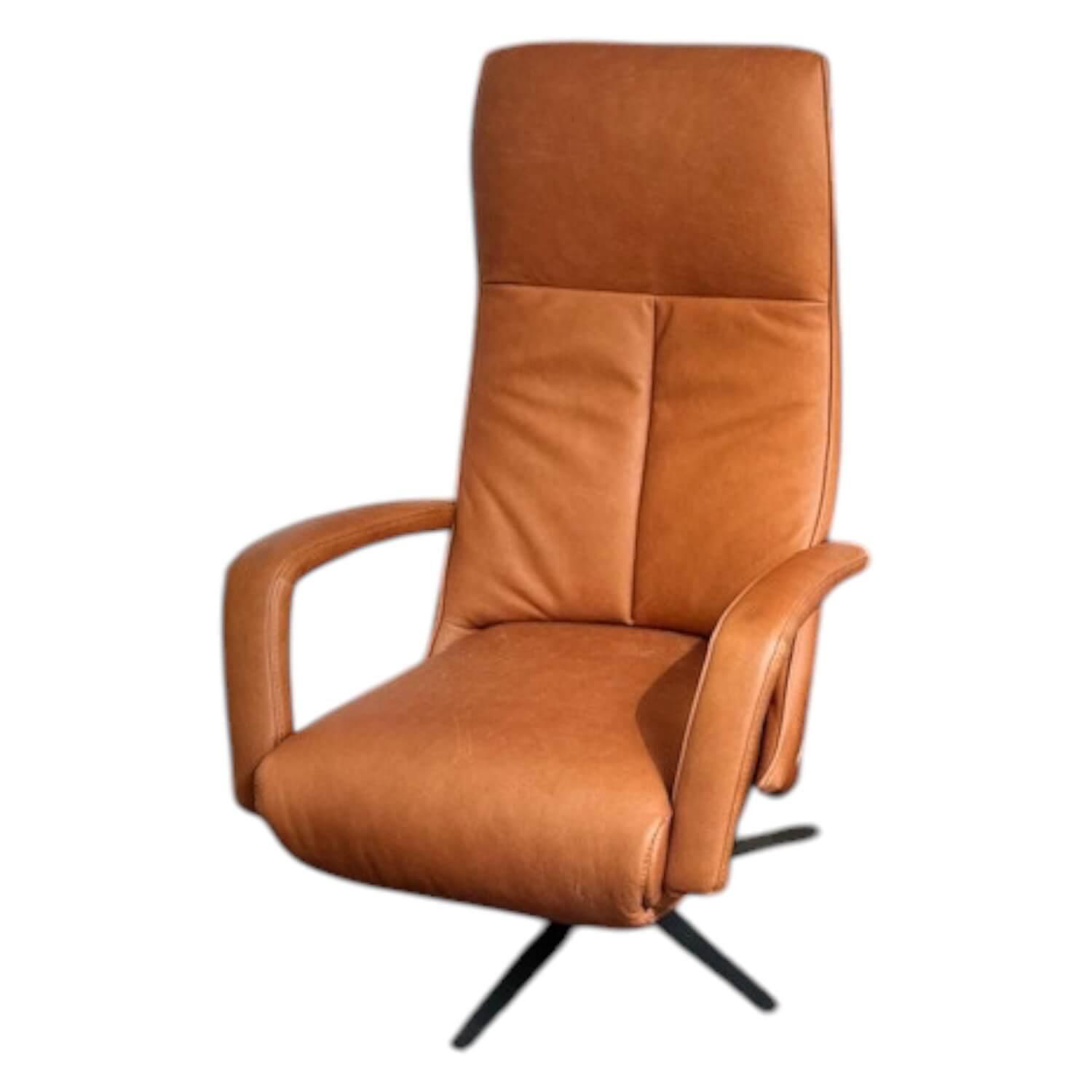 Relaxsessel Girona M Leder Rancho Cognac Braun Sternfuß Edelstahl Schwarz Mit He... Relaxsessel Girona M Leder Rancho Cognac Braun Sternfuß Edelstahl Schwarz Mit He... von Contur