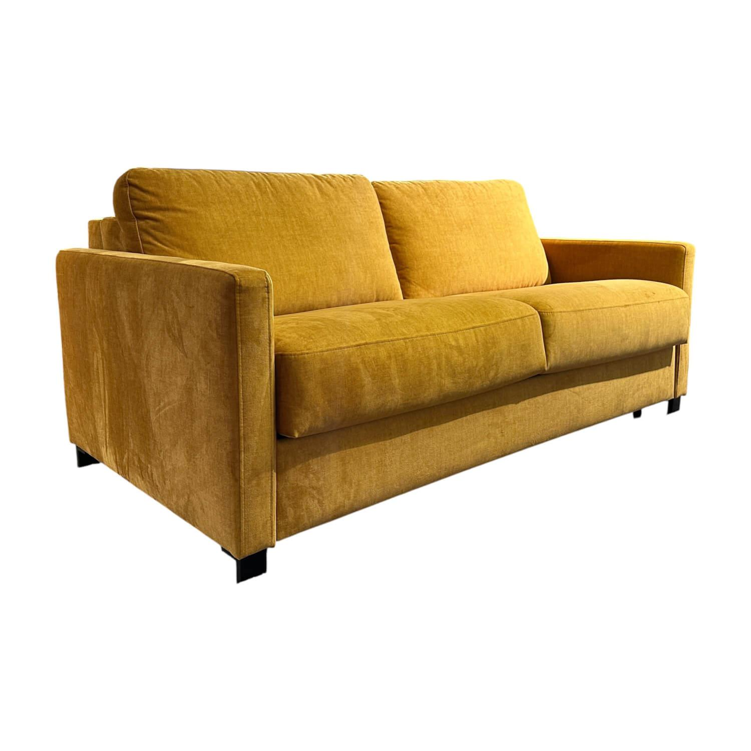 Schlafsofa Nuoro Stoff 10 7010 Gelb Winkelfuß Metall Verchromt 347 Mit Gelformma... Schlafsofa Nuoro Stoff 10 7010 Gelb Winkelfuß Metall Verchromt 347 Mit Gelformma... von Contur