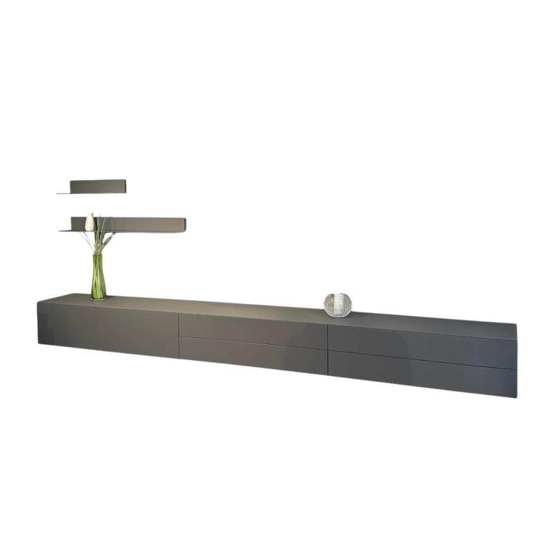 Sideboard 3900 Glattlack 411 Onyxgrau Abdeckplatte Glas Gefrostet Inklusive L Bo... Sideboard 3900 Glattlack 411 Onyxgrau Abdeckplatte Glas Gefrostet Inklusive L Bo... von Contur