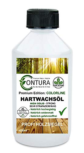 250ml. Contura Hartwachsöl High Solid Colorline FARBIG Hartwachs Öl Fußbodenöl Parkettöl Möbelöl Holzöl Hartöl (06 Vintage Grau) von Contura