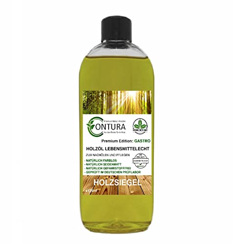 Arbeitsplattenöl Holzöl Lebensmittelecht Öl Naturöl Pflegeöl Holzschutz (125ml) von Contura