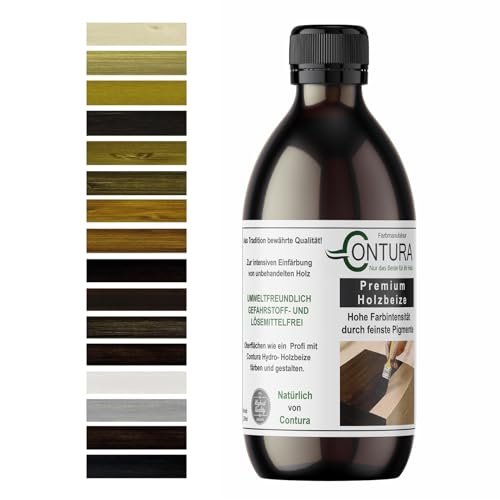 Holzbeize 250ml. Tischler Beize Holz Farbe Wasserbeize Antik Möbel Holzfarbe Wasserbasis (Mahagoni) von Contura