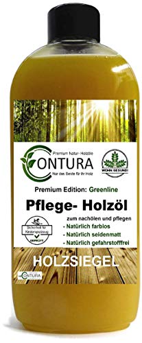 Contura PROFI Pflegeöl Holzöl Holzschutz Tisch- und Möbelöl zum ölen Eiche Buche Teak öl (500ml.) von Contura