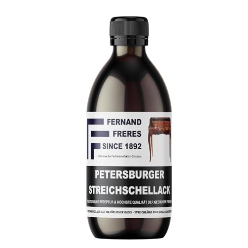 Streichschellack Möbellack glänzend Isoliergrund Schellack Politur Lack (250ml.) von Contura