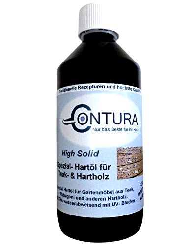 Teaköl Yachtöl Holzschutz UV Schutz Gartenmöbel Holzöl Hartöl Gartenholz Öl (1 Liter) von Contura