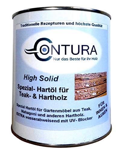 Teaköl Yachtöl Holzschutz UV Schutz Gartenmöbel Holzöl Hartöl Gartenholz Öl (2,5 Liter) von Contura