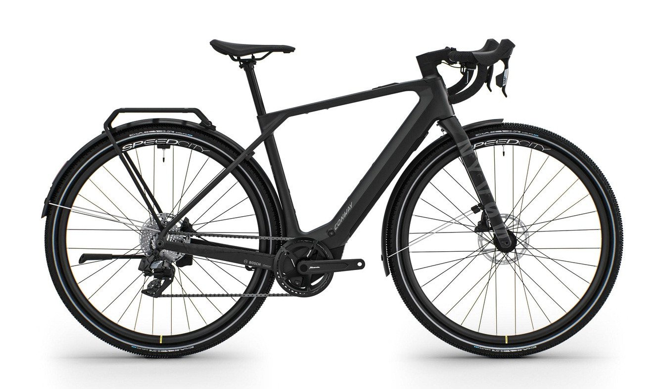 Conway E-Bike E-Gravelbike Nyvon 10.0 C black matt / reflective 28" 400 Wh Diamant, 12 Gang SRAM SRAM "Apex AXS XPLR", 12speed Schaltwerk Conway E-Bike E-Gravelbike Nyvon 10.0 C black matt / reflective 28" 400 Wh Diamant, 12 Gang SRAM SRAM "Apex AXS XPLR", 12speed Schaltwerk von Conway