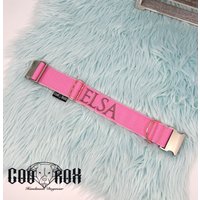 Hundehalsband Personalisiert Mit Name 4cm Breite Softshell Gepolstert Alumax Schnalle Individuell Zusammenstellbar von CooRox