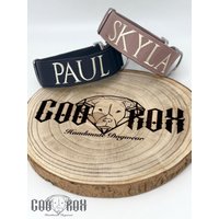 Tactial Hundehalsband Personalisiert Mit Name/ Cobra-Schnalle Von Austrialpin/4cm Breit Softshell Gepolstert /Freie Auswahlmöglichkeiten von CooRox