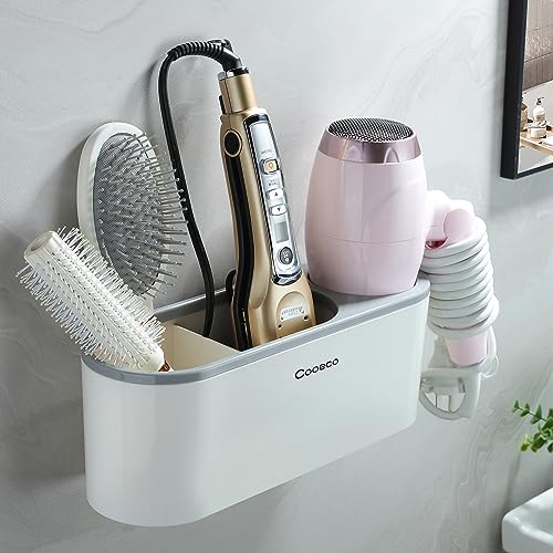 Cooeco Fönhalter ohne bohren - 3 in 1 föhn halterung Badezimmer, Föhnhalter in Schranktür, Selbstklebender Lockenstabhalter Halter für Lockenstab Haar, Haarglätter Haar, Styling Tools Storage Cooeco Fönhalter ohne bohren - 3 in 1 föhn halterung Badezimmer, Föhnhalter in Schranktür, Selbstklebender Lockenstabhalter Halter für Lockenstab Haar, Haarglätter Haar, Styling Tools Storage von Cooeco