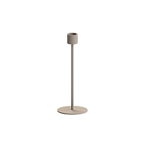 Cooee Design Kerzenleuchter Candlestick aus Metall in der Farbe Sand, Maße: 8cm x 8cm x 21cm, HI-029-01-SA von Cooee Design