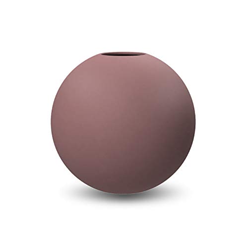 Cooee Design Ball Vase, Keramik, Cinder Rose, 8 cm von Cooee Design