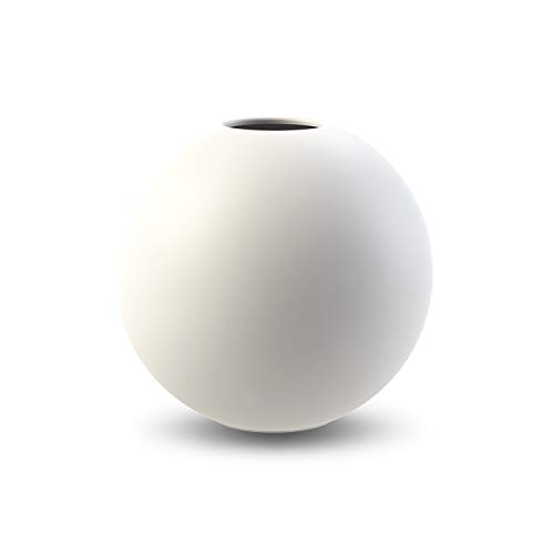 Cooee Design Ball Vase, Keramik, Weiß,10 cm von Cooee Design