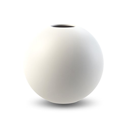 Cooee Design Ball Vase, Keramik, Weiß,10 cm von Cooee Design