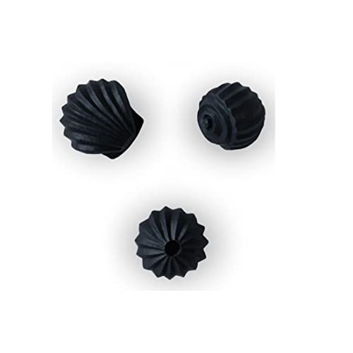 Cooee Design - Dekofigur Sculpture The Genesis Shells - Beton - Farbe: Coal/schwarz - 3er Set von Cooee Design