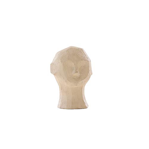 Cooee Design Dekofigur Skulptur Olufemi aus Beton in der Farbe Sand, Maße: 11,5cm x 11,5cm x 16cm, HI-KI-004-LS von Cooee Design