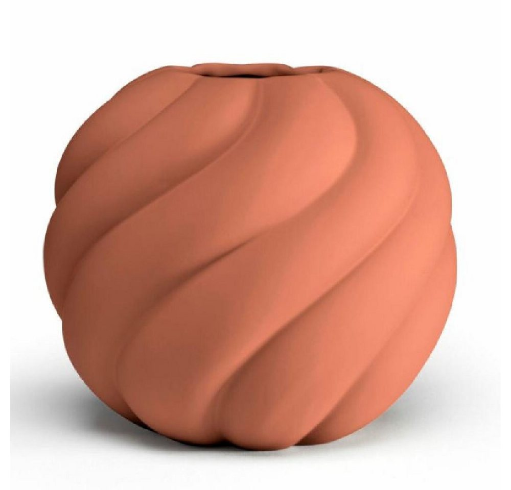 Cooee Design Dekovase Cooee Design Vase Twist Ball Vase Brick Red (20 cm) von Cooee Design