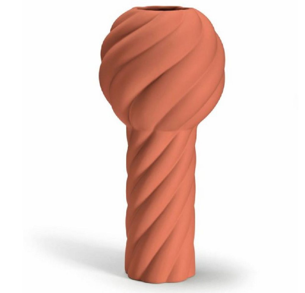 Cooee Design Dekovase Cooee Design Vase Twist Pillar Vase Brick Red (34cm) von Cooee Design