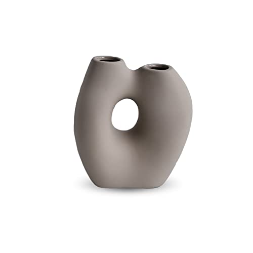 Cooee Design Frodig Vase Sand, Keramik, organische Form, Sandfarbe, AG-07-01-SA, W: 9, L: 18, H: 20 cm von Cooee Design