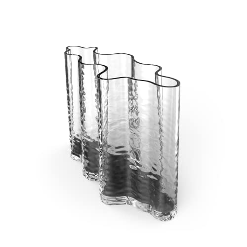 Cooee Design Gry Wide Vase 24cm Clear, Glasvase, Tulpenvase, klare Farbe von Cooee Design