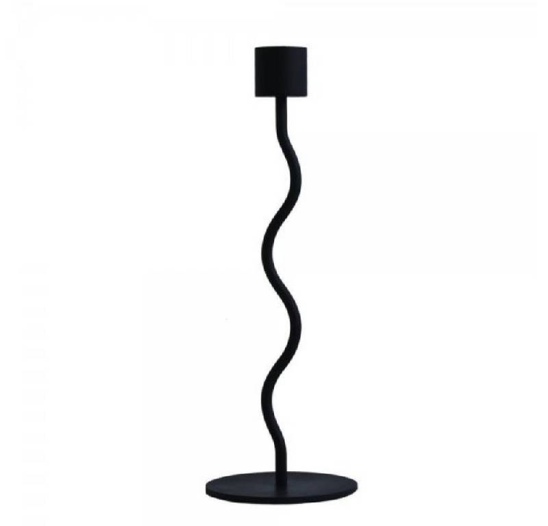 Cooee Design Kerzenhalter Kerzenhalter Curved Schwarz (23,5 cm) von Cooee Design