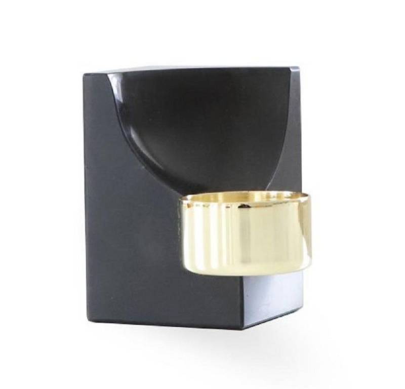 Cooee Design Kerzenhalter Kerzenständer Quarter Candle Nero Marquina von Cooee Design