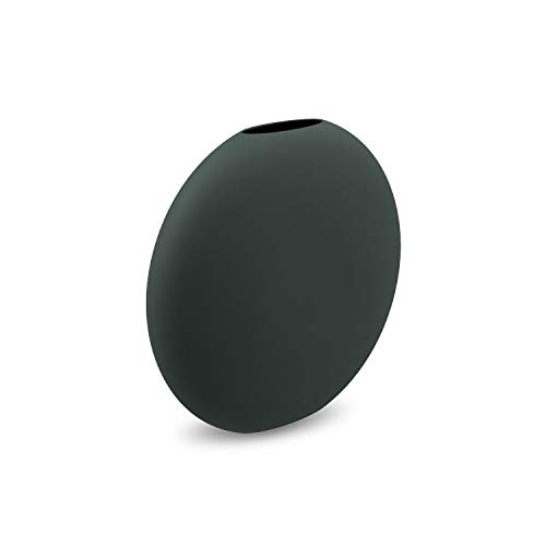 Cooee Design Pastille Vase, Keramik, Dark Green, L : 15, B: 4, H: 14 CM von Cooee Design