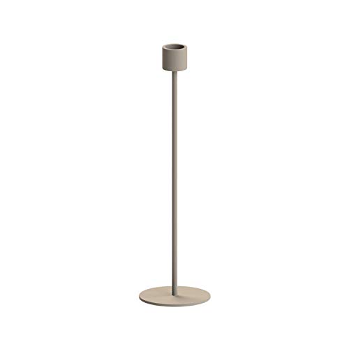 Cooee Design Kerzenleuchter Candlestick aus Metall in der Farbe Sand, Maße: 8cm x 8cm x 29cm, HI-029-02-SA von Cooee Design
