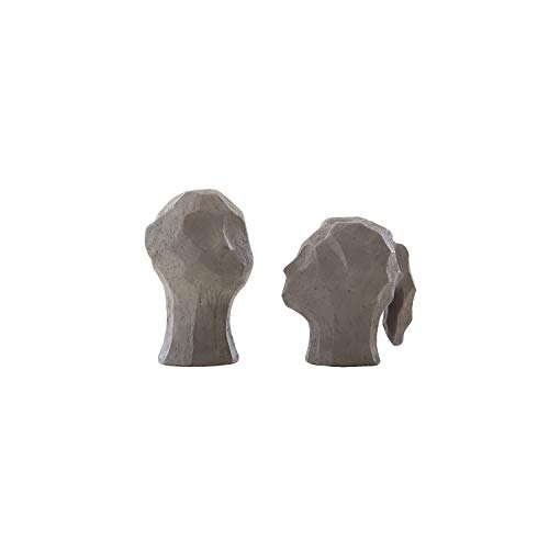 Cooee Design Skulptur, Beton, Graphite, L : 15, B: 9,5, H: 12 CM von Cooee Design