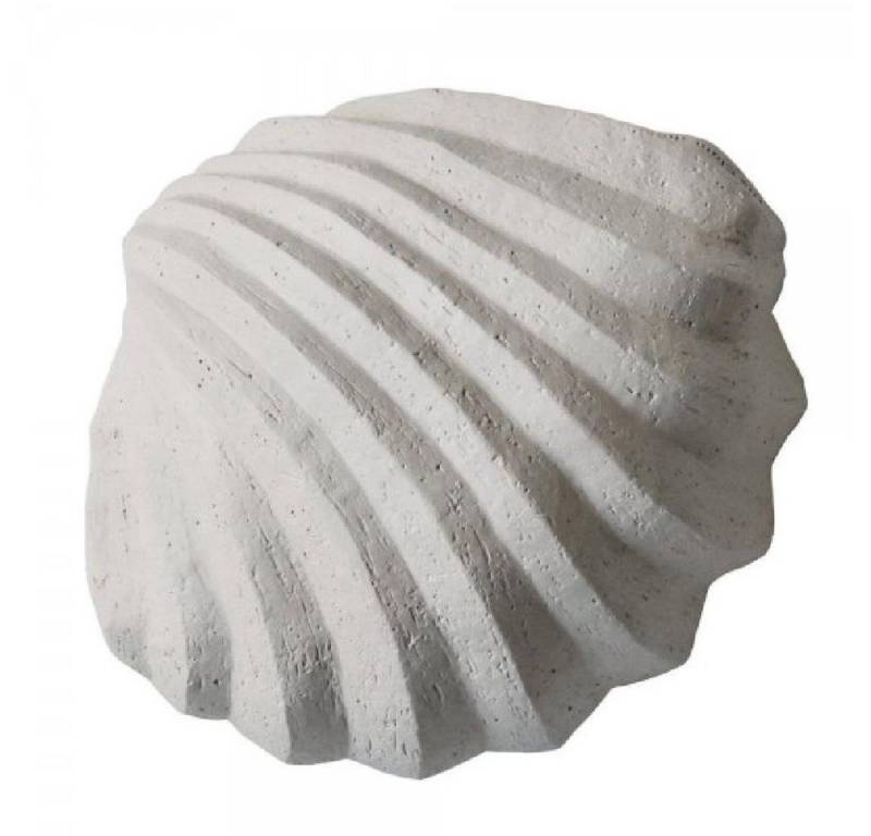 Cooee Design Skulptur Dekofigur Sculpture The Clam Shell Limestone von Cooee Design