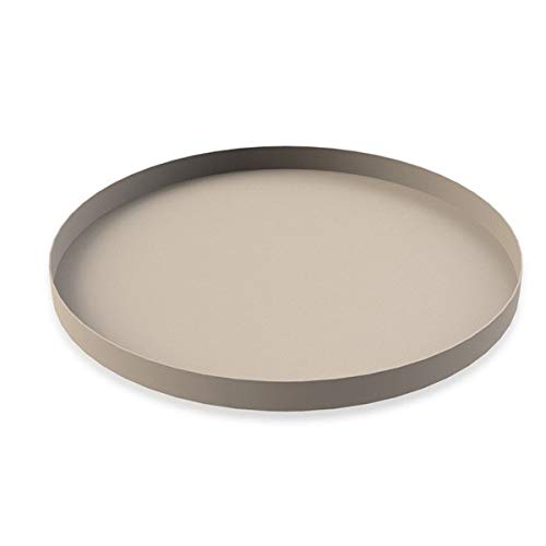 Cooee Design - Tablett/Dekotablett/Tray - Circle - Sand/Beige - Metall - Ø: 30 cm von Cooee Design