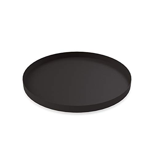 Cooee Design Tablett Circle aus Edelstahl in der Farbe Schwarz, Maße: 40cm x 40cm x 2cm, HI-011-BK von Cooee Design