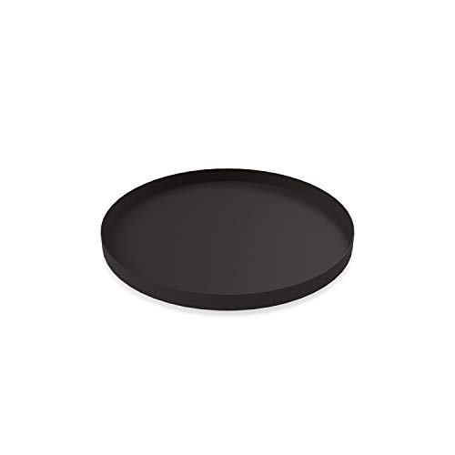 Cooee Design Tablett Circle aus Edelstahl in der Farbe Schwarz, Maße: 30cm x 30cm x 2cm, HI-012-BK von Cooee Design
