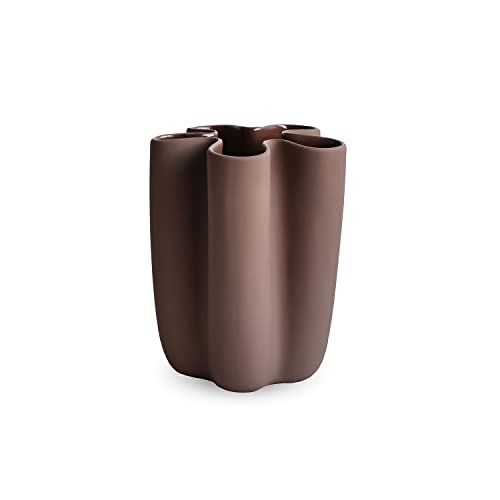 Cooee Design Tulipa Vase 20cm Hazelnut, Keramik, Tulpenvase, Haselnussfarbe von Cooee Design