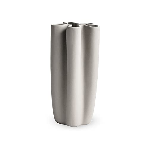 Cooee Design Tulipa Vase 30cm Linnen, Keramik, Tulpenvase, Leinenfarbe von Cooee Design